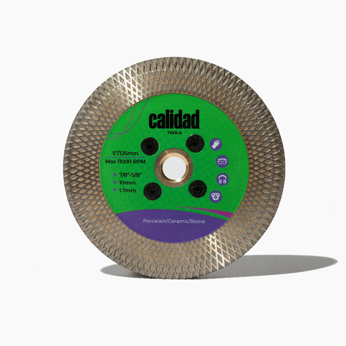 5&quot; Durty Kurt Blade for Tile &amp; Porcelain by Calidad Tools. A premium angle grinder cutting disc. 
