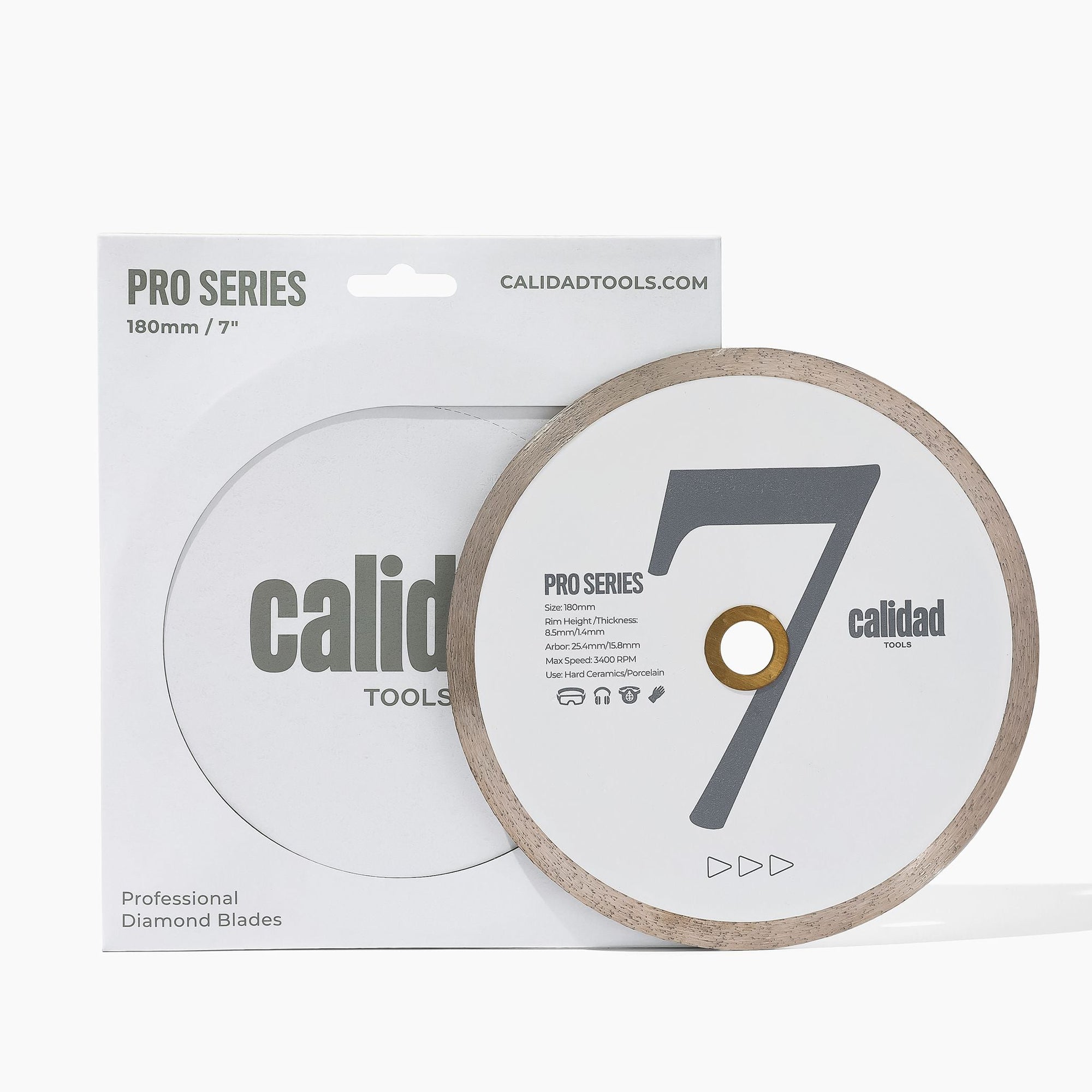 Calidad 7" Pro-Series Diamond Table-Saw Blade - Calidad Tools