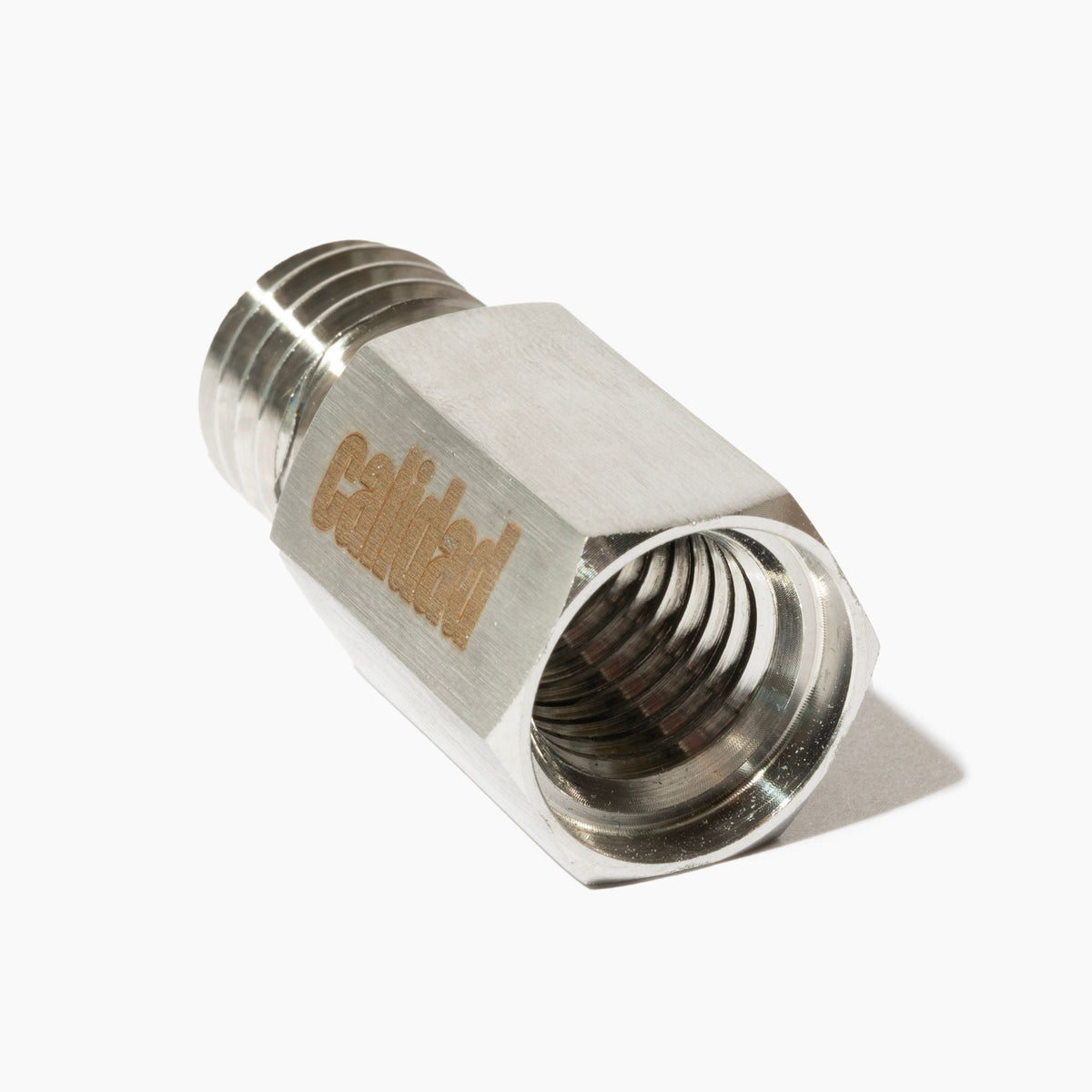 The adapter converts your M14 arbor to 5/8&quot;-11 threaded hub for 5/8&quot;-11 male threaded connector